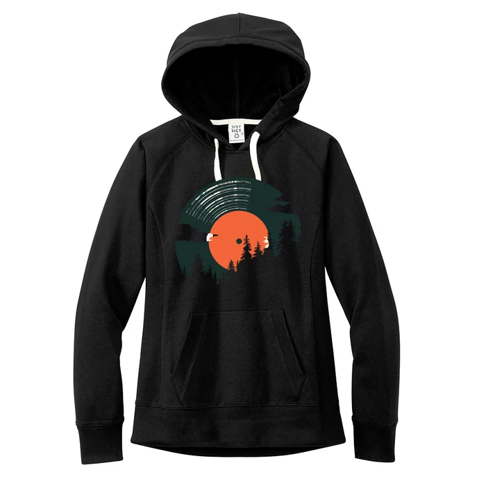 Classic Record Forest Women's Fleece Hoodie