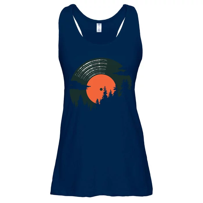 Classic Record Forest Ladies Essential Flowy Tank