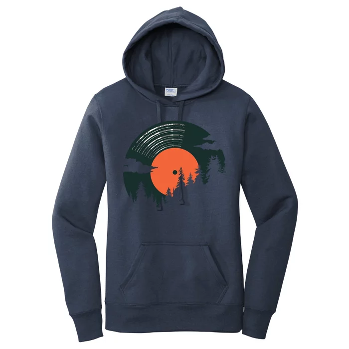 Classic Record Forest Women's Pullover Hoodie