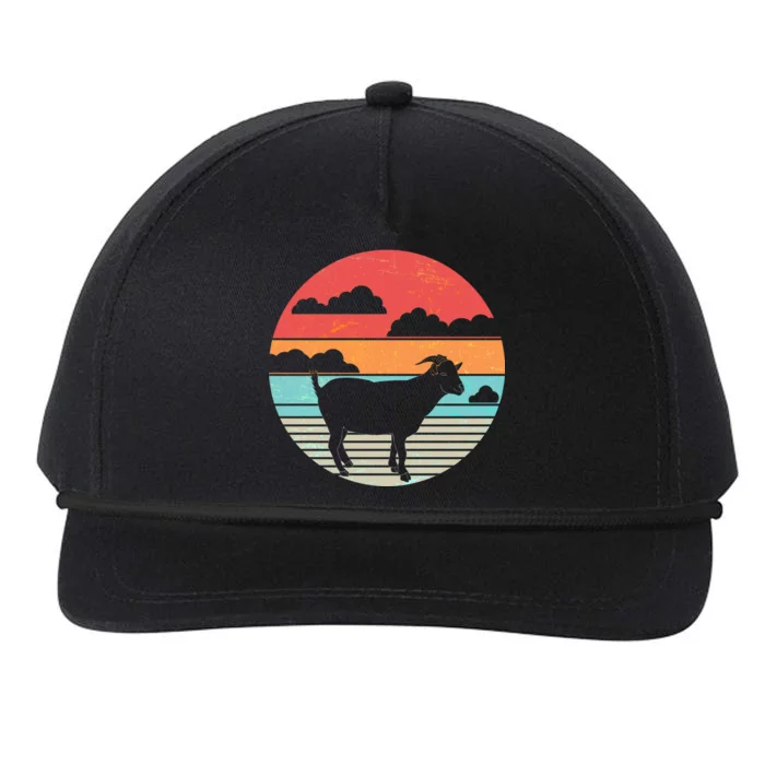 Classic Retro Goat Snapback Five-Panel Rope Hat