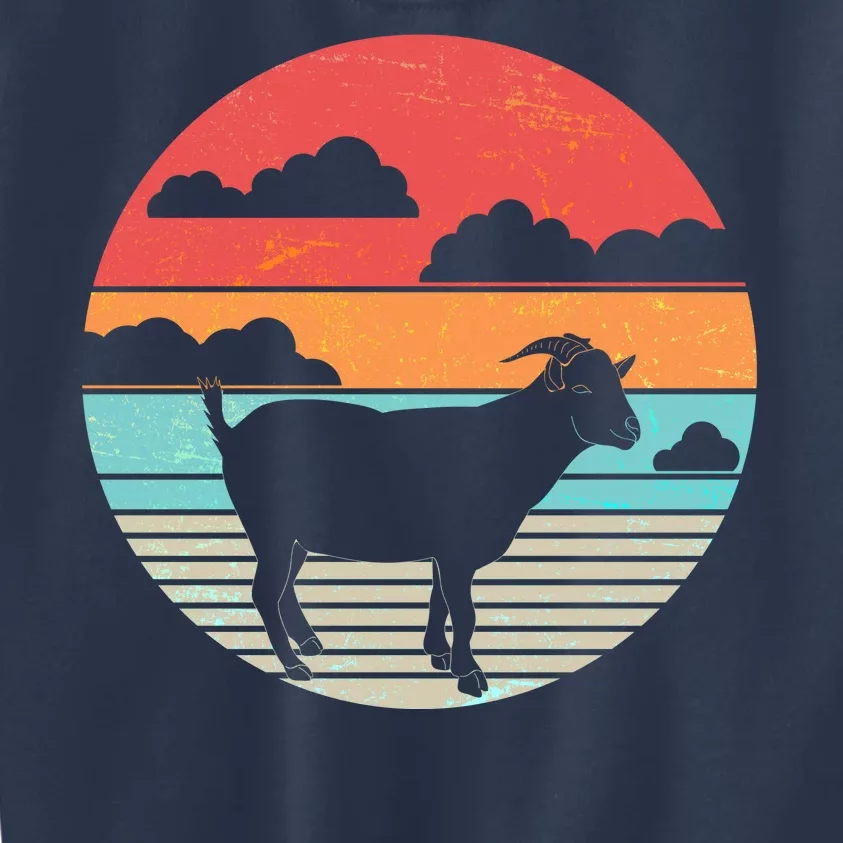 Classic Retro Goat Kids Sweatshirt