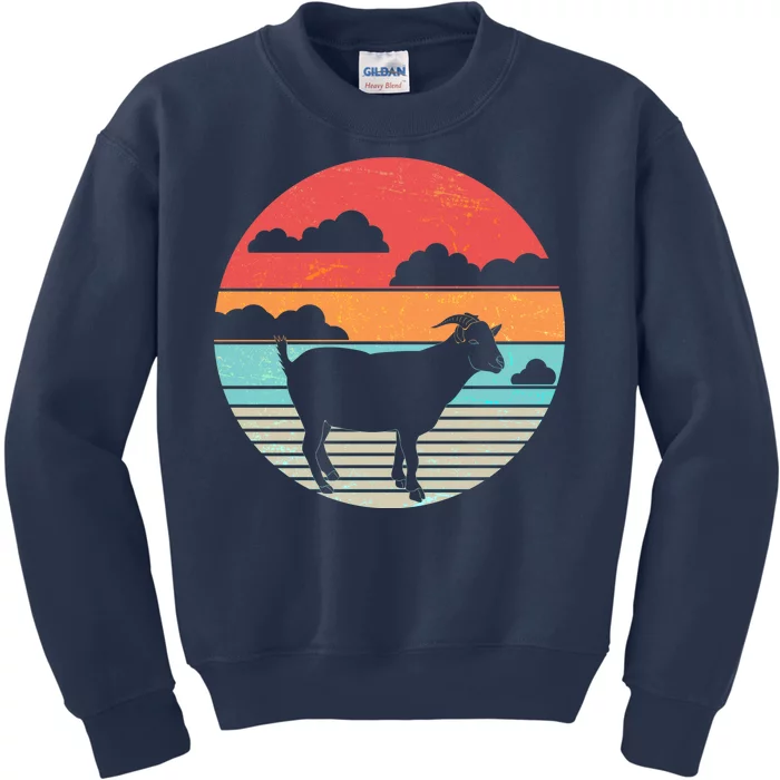 Classic Retro Goat Kids Sweatshirt