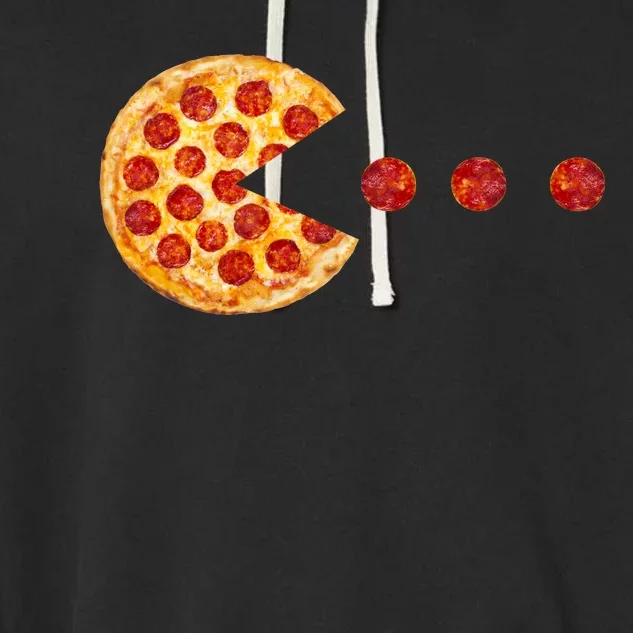 Classic Retro Pizza Lover Video Game Garment-Dyed Fleece Hoodie