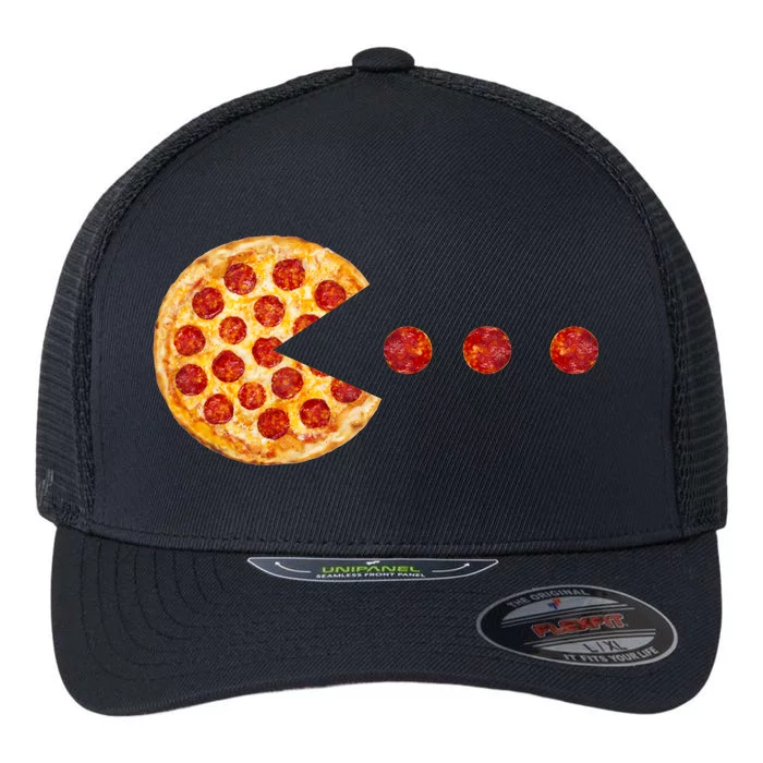 Classic Retro Pizza Lover Video Game Flexfit Unipanel Trucker Cap