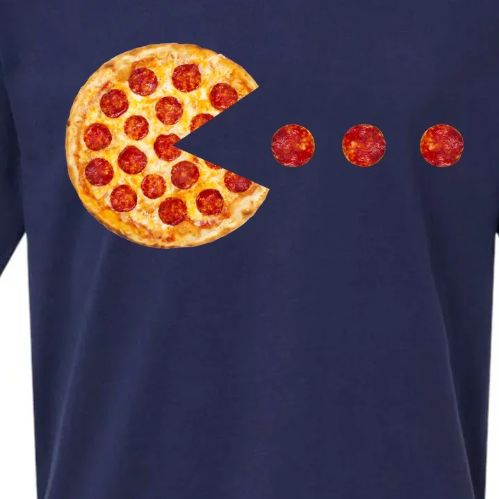 Classic Retro Pizza Lover Video Game Sueded Cloud Jersey T-Shirt