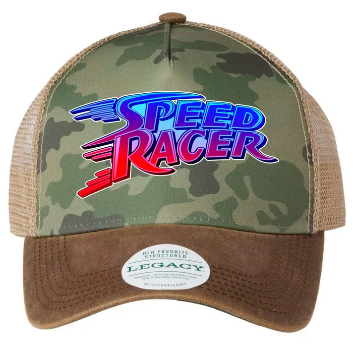 Classic Retro Speed Racer Logo Legacy Tie Dye Trucker Hat