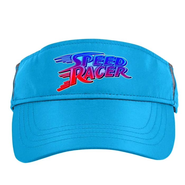 Classic Retro Speed Racer Logo Adult Drive Performance Visor