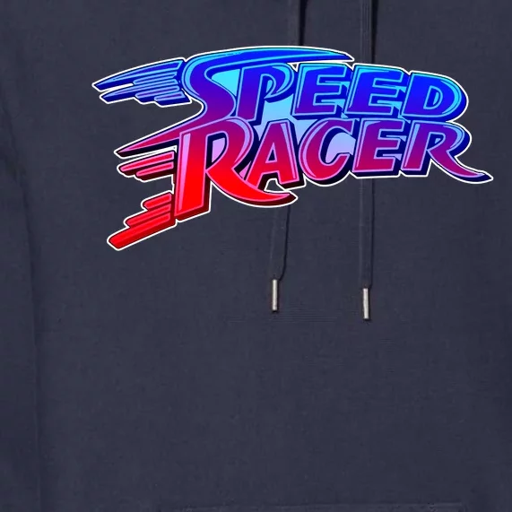 Classic Retro Speed Racer Logo Premium Hoodie