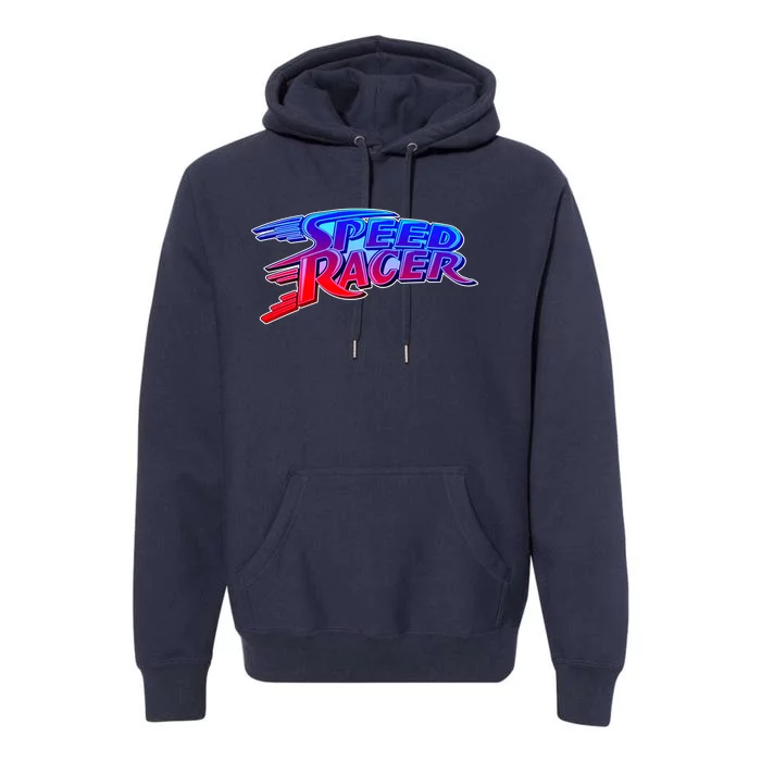 Classic Retro Speed Racer Logo Premium Hoodie