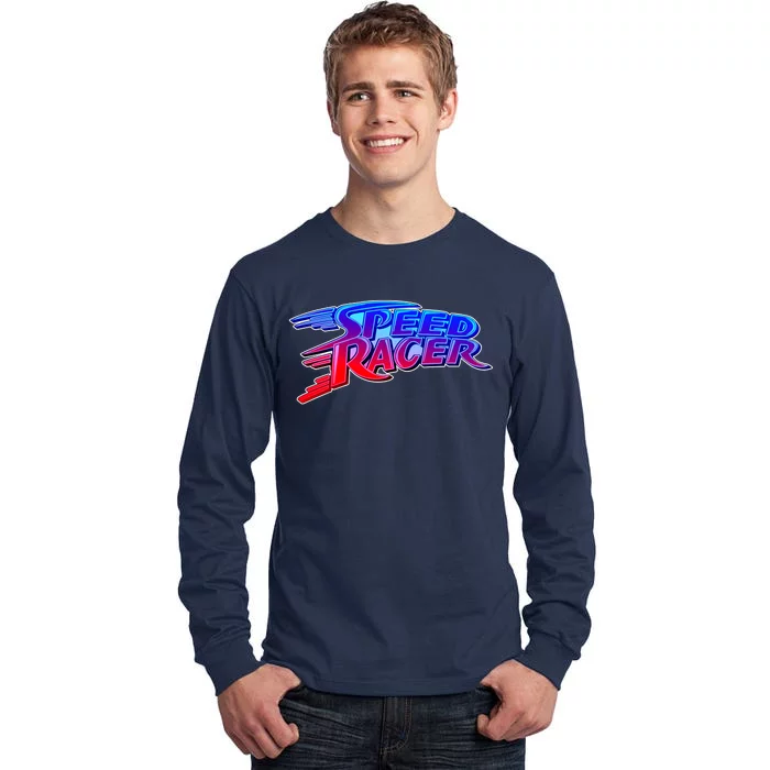 Classic Retro Speed Racer Logo Tall Long Sleeve T-Shirt