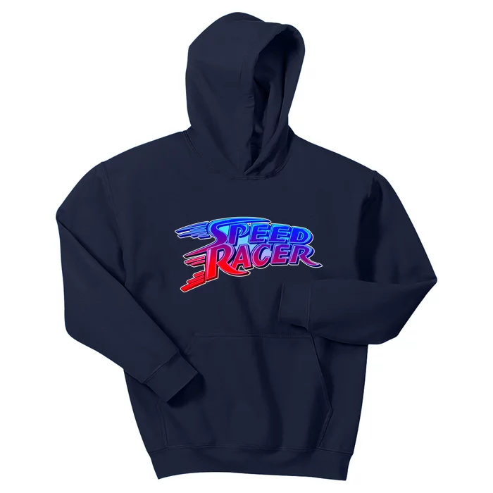 Classic Retro Speed Racer Logo Kids Hoodie