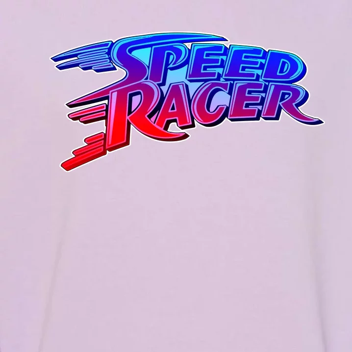 Classic Retro Speed Racer Logo Garment-Dyed Sweatshirt