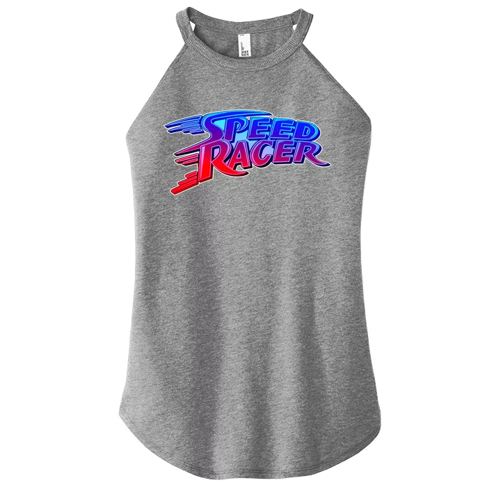 Classic Retro Speed Racer Logo Women’s Perfect Tri Rocker Tank