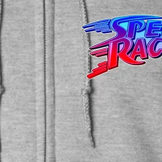 Classic Retro Speed Racer Logo Full Zip Hoodie