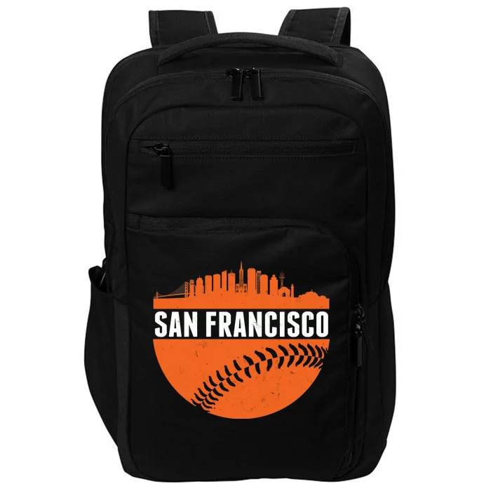 Classic San Francisco Skyline Baseball Impact Tech Backpack