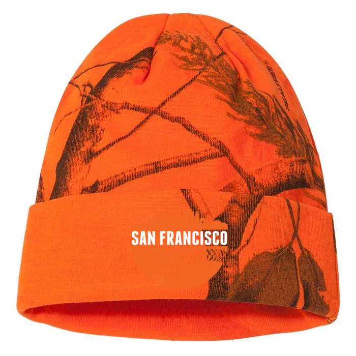 Classic San Francisco Skyline Baseball Kati - 12in Camo Beanie