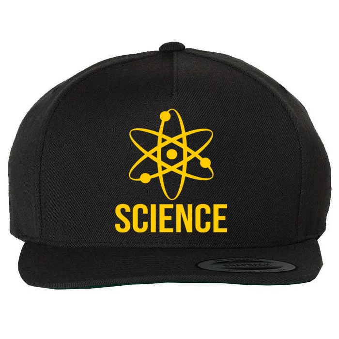 Classic Science Atom Logo Wool Snapback Cap