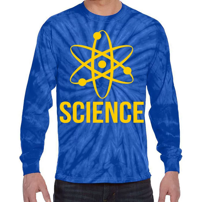 Classic Science Atom Logo Tie-Dye Long Sleeve Shirt