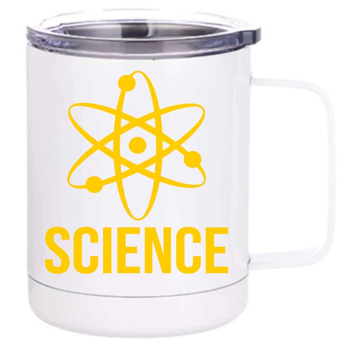 Classic Science Atom Logo Front & Back 12oz Stainless Steel Tumbler Cup