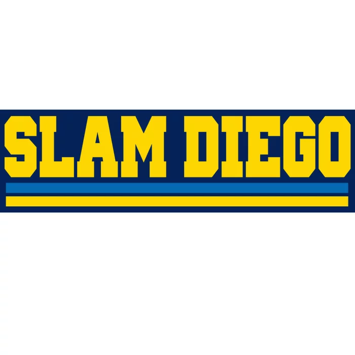 Classic Slam Diego Logo Bumper Sticker