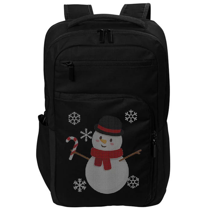 Classic Snowman Ugly Christmas Impact Tech Backpack