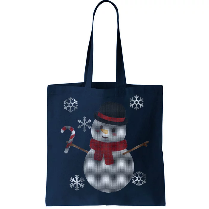 Classic Snowman Ugly Christmas Tote Bag