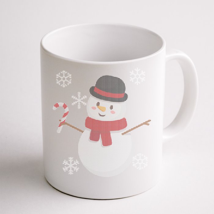 Classic Snowman Ugly Christmas Front & Back Coffee Mug