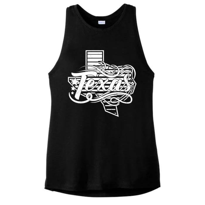 Classic Texas State Ladies Tri-Blend Wicking Tank