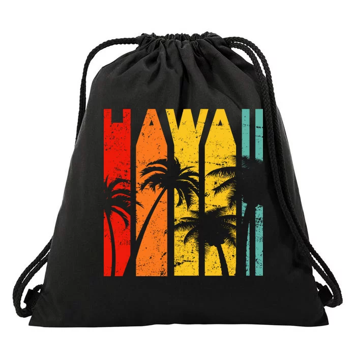 Classic Tropical Hawaii Drawstring Bag