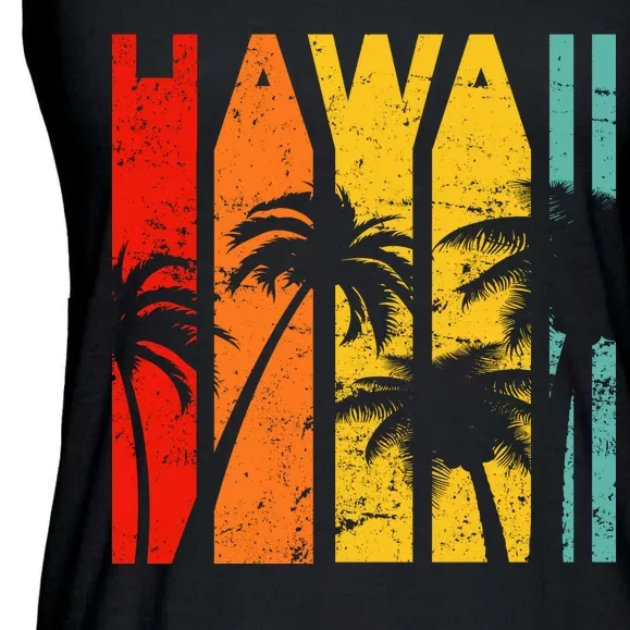 Classic Tropical Hawaii Ladies Essential Flowy Tank