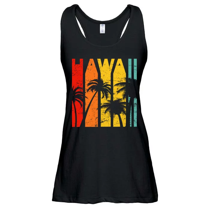 Classic Tropical Hawaii Ladies Essential Flowy Tank