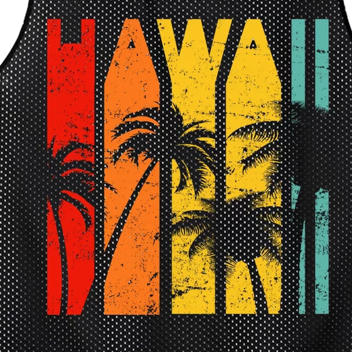 Classic Tropical Hawaii Mesh Reversible Basketball Jersey Tank