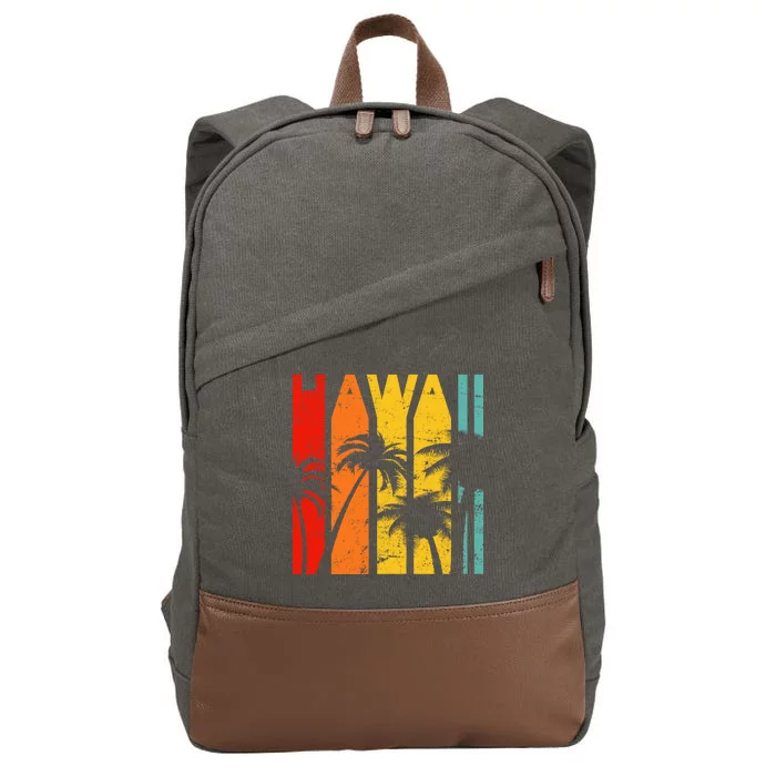 Classic Tropical Hawaii Cotton Canvas Backpack