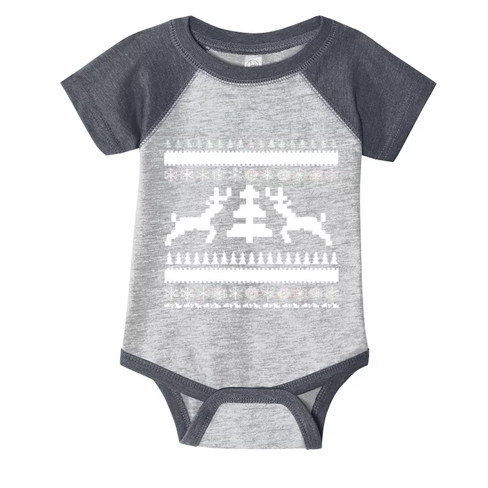 Classic Ugly Christmas Sweater Infant Baby Jersey Bodysuit