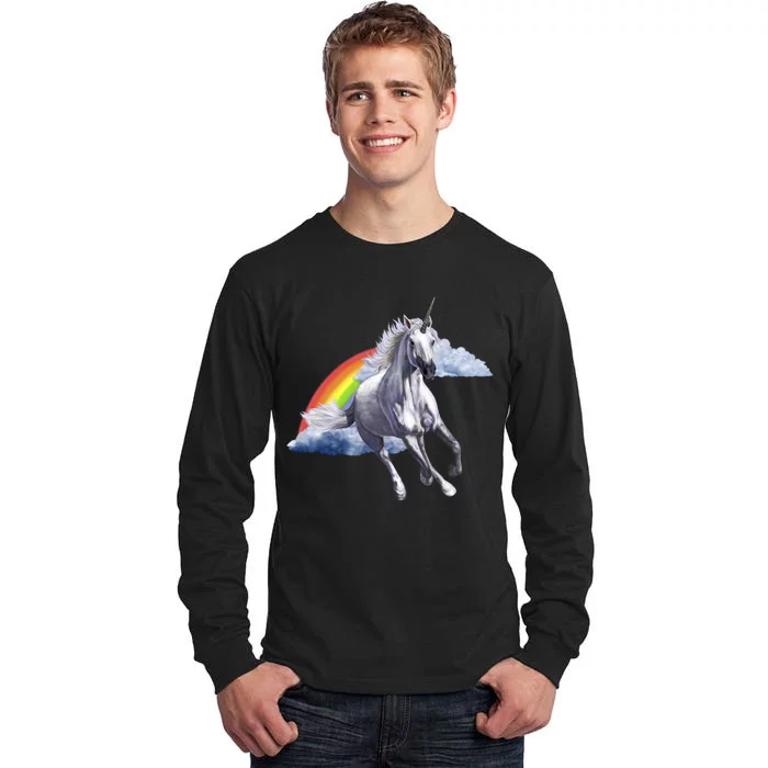 Classic Unicorn Rainbow Tall Long Sleeve T-Shirt