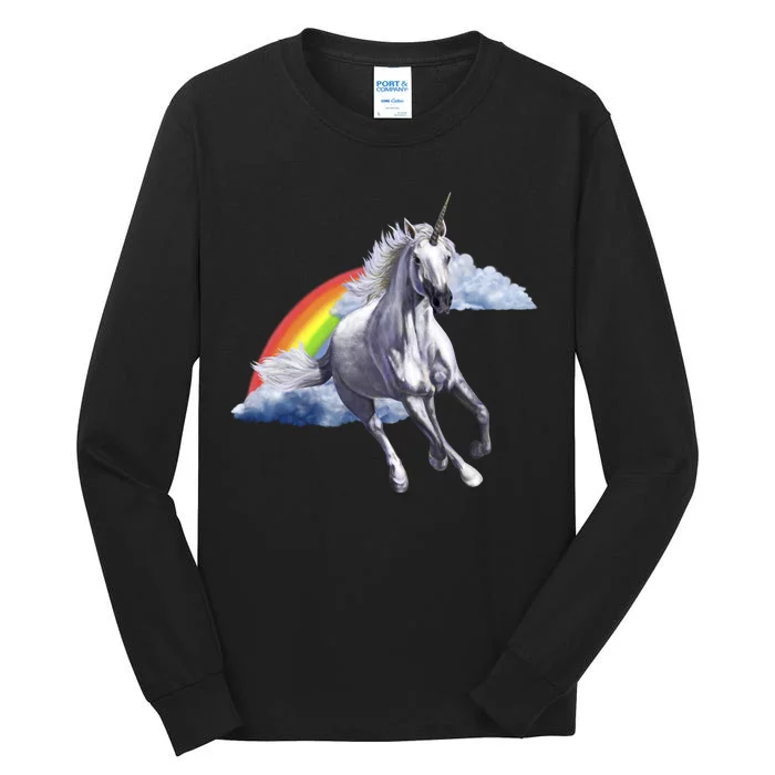 Classic Unicorn Rainbow Tall Long Sleeve T-Shirt