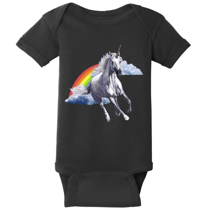 Classic Unicorn Rainbow Baby Bodysuit