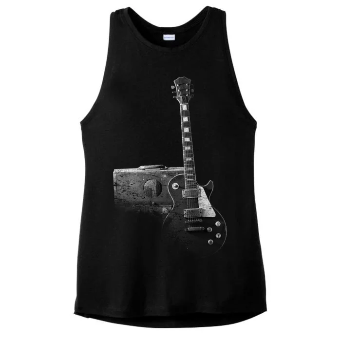 Classic Vintage Guitar and Amp Ladies Tri-Blend Wicking Tank