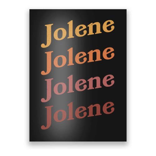 Classic Vintage Style Colors Jolene Poster