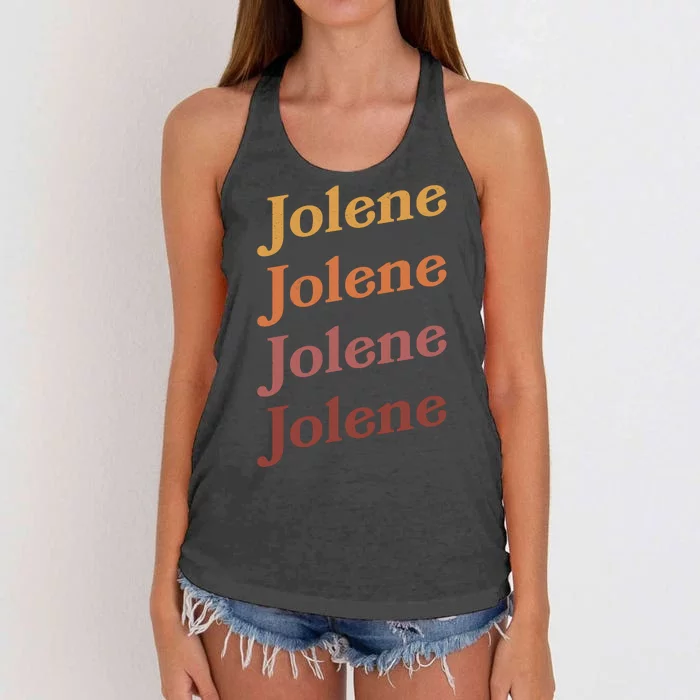 Classic Vintage Style Colors Jolene Women's Knotted Racerback Tank