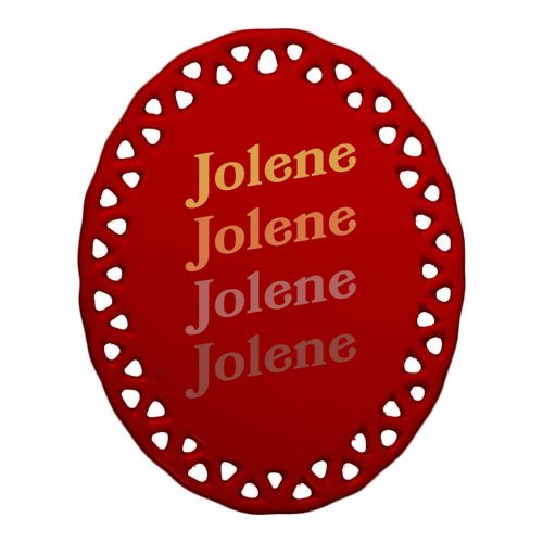 Classic Vintage Style Colors Jolene Oval Ornament