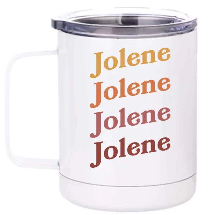 Classic Vintage Style Colors Jolene Front & Back 12oz Stainless Steel Tumbler Cup