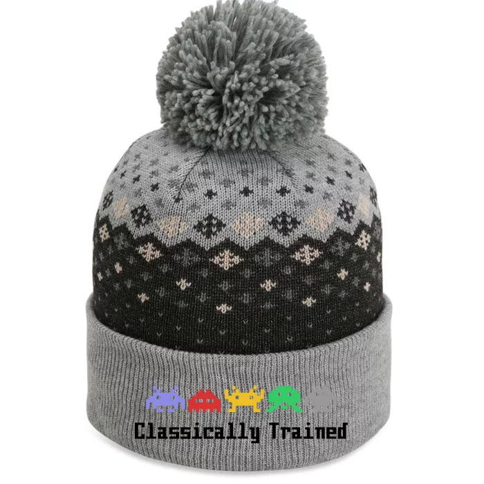 Classically Trained 80's Video Game Aliens The Baniff Cuffed Pom Beanie