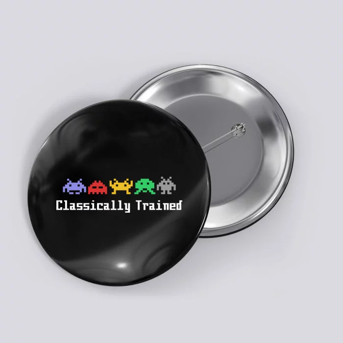 Classically Trained 80's Video Game Aliens Button