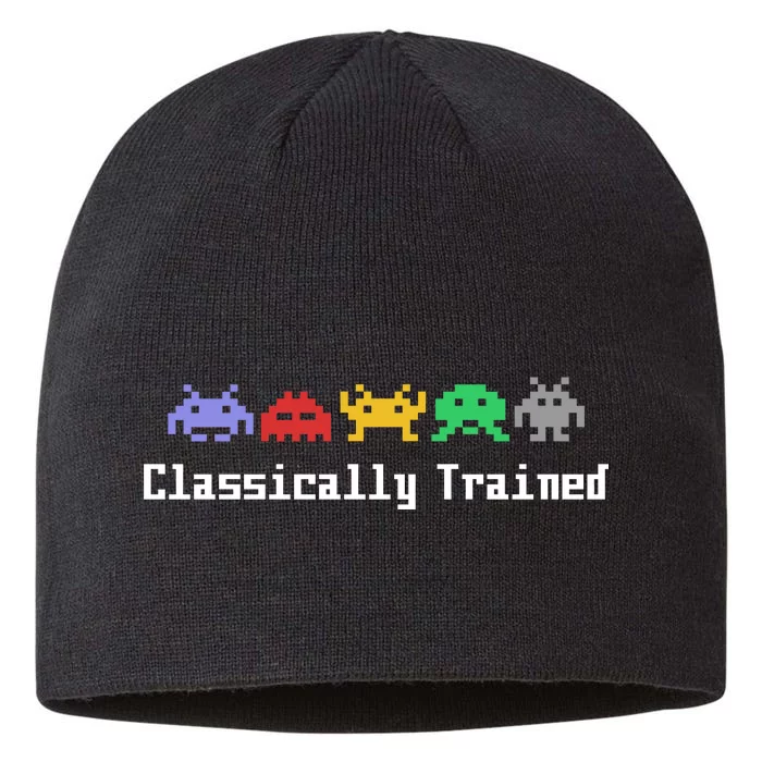 Classically Trained 80's Video Game Aliens 8 1/2in Sustainable Knit Beanie