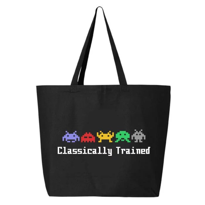 Classically Trained 80's Video Game Aliens 25L Jumbo Tote