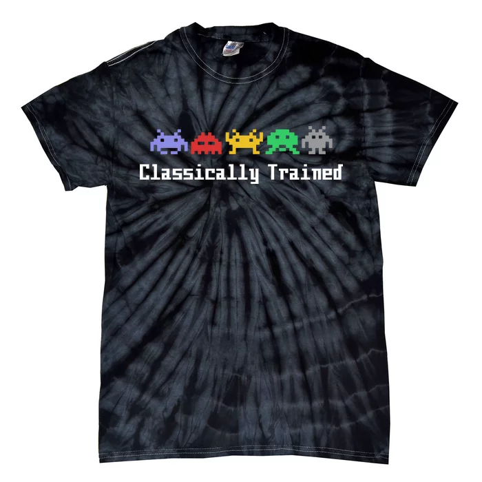 Classically Trained 80's Video Game Aliens Tie-Dye T-Shirt