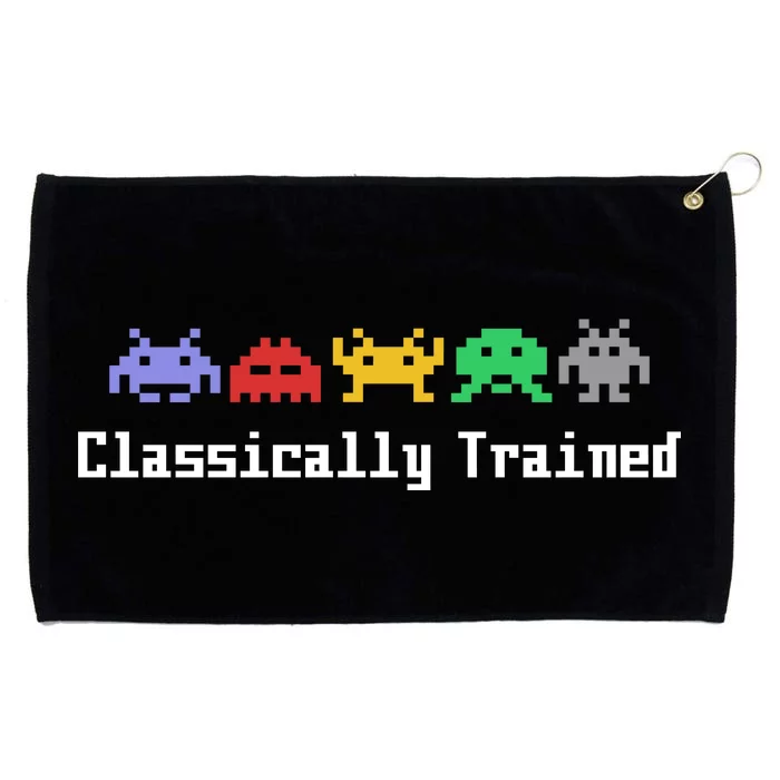 Classically Trained 80's Video Game Aliens Grommeted Golf Towel