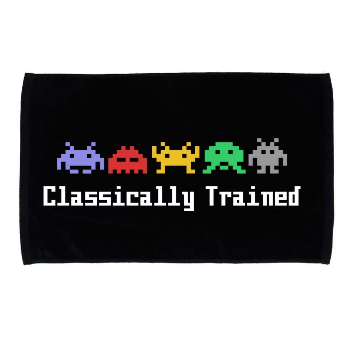 Classically Trained 80's Video Game Aliens Microfiber Hand Towel