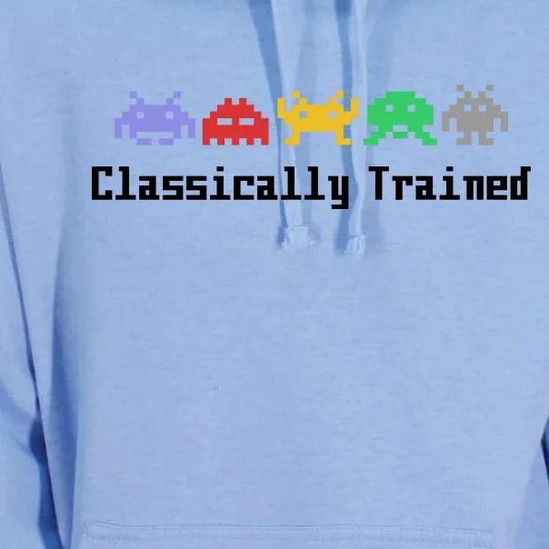 Classically Trained 80's Video Game Aliens Unisex Surf Hoodie